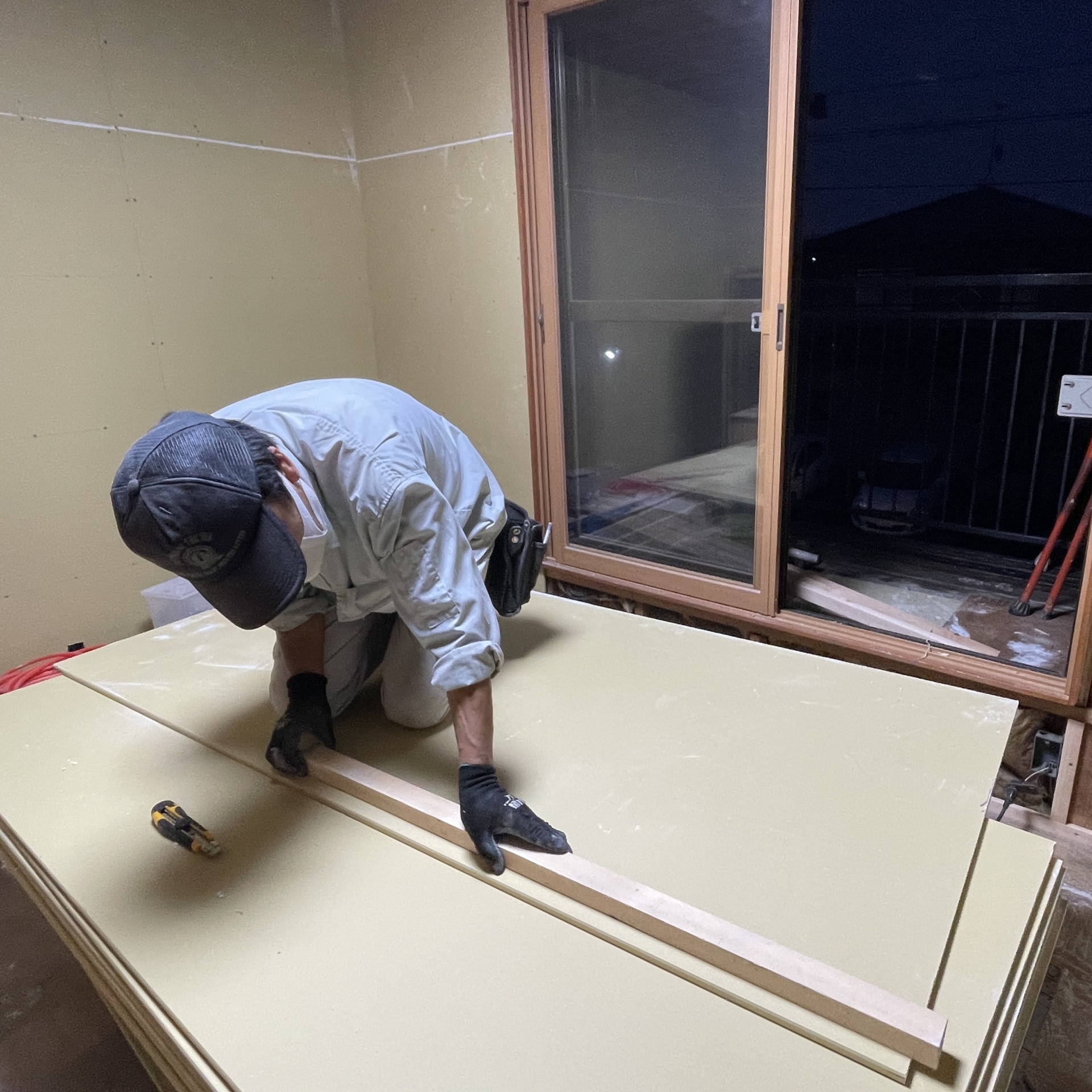長野市にて、耐震改修工事中